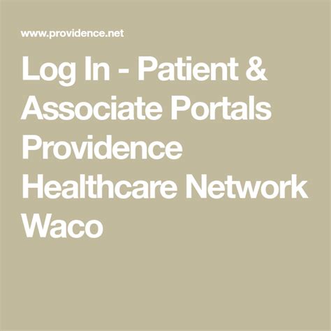 com 2. . Providence patient portal login waco tx